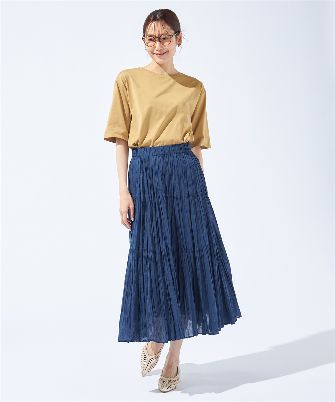 Petit Honfleur ティアードスカート_sub_15