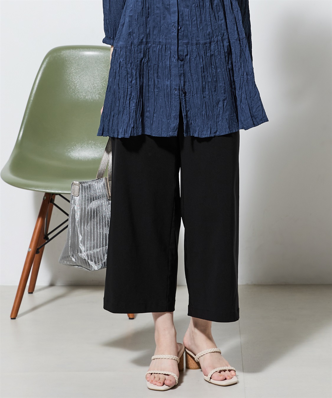 Petit Honfleur 【冷感】ストレッチセミワイドパンツ_sub_3