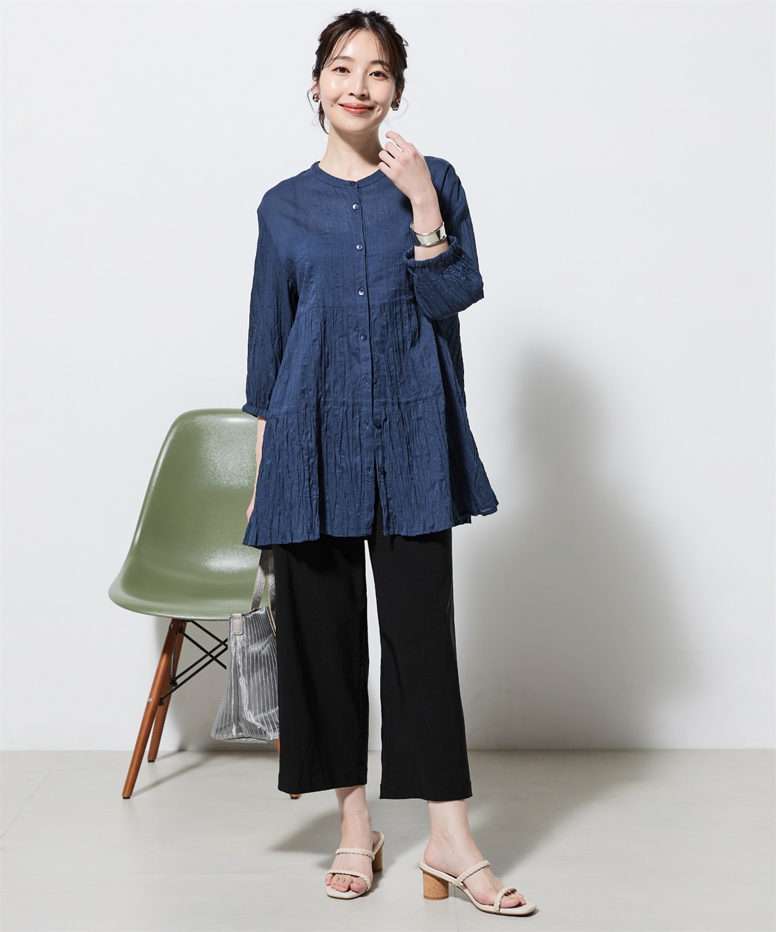 Petit Honfleur 【冷感】ストレッチセミワイドパンツ_sub_5