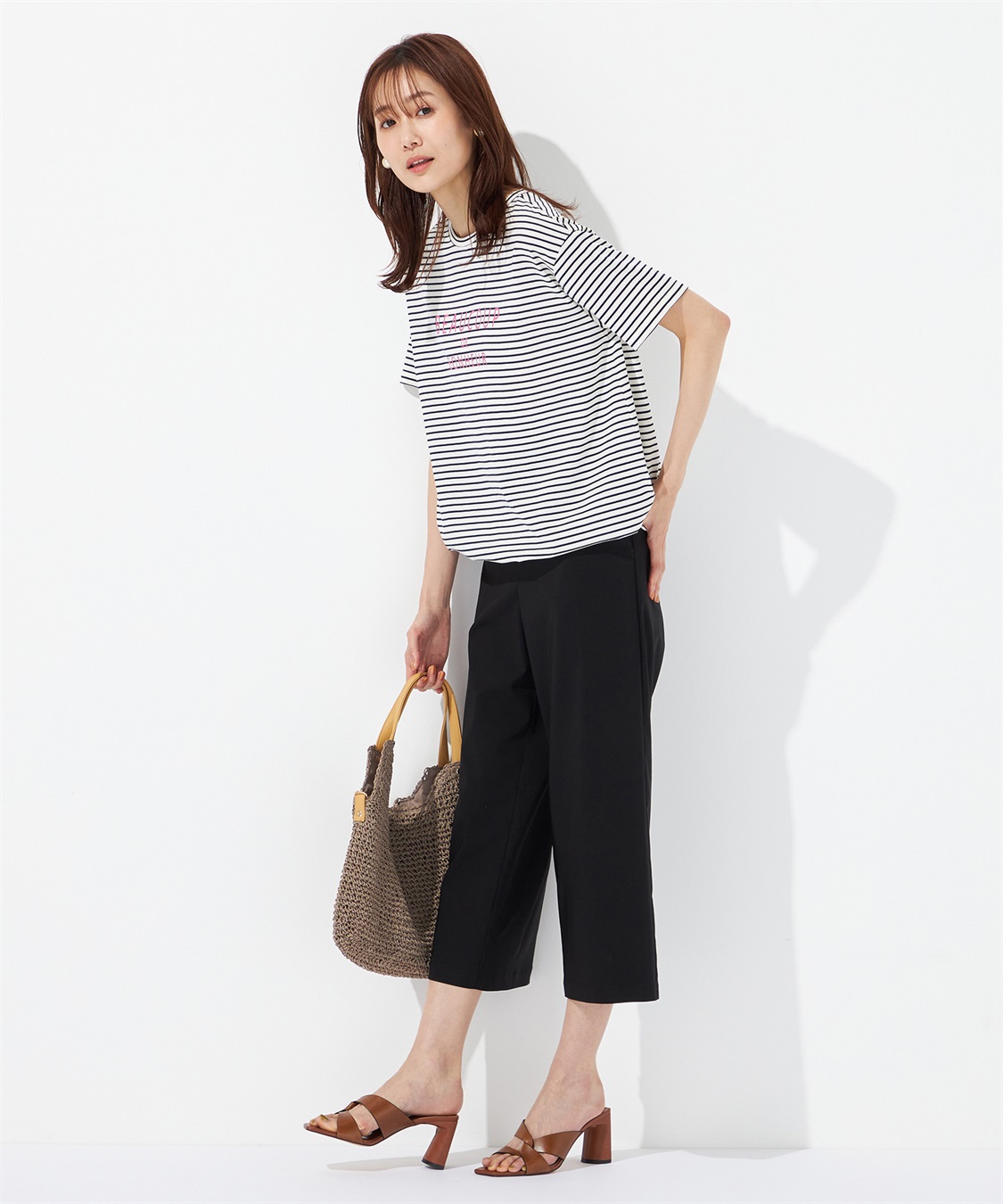 Petit Honfleur 【冷感】ストレッチセミワイドパンツ_sub_16