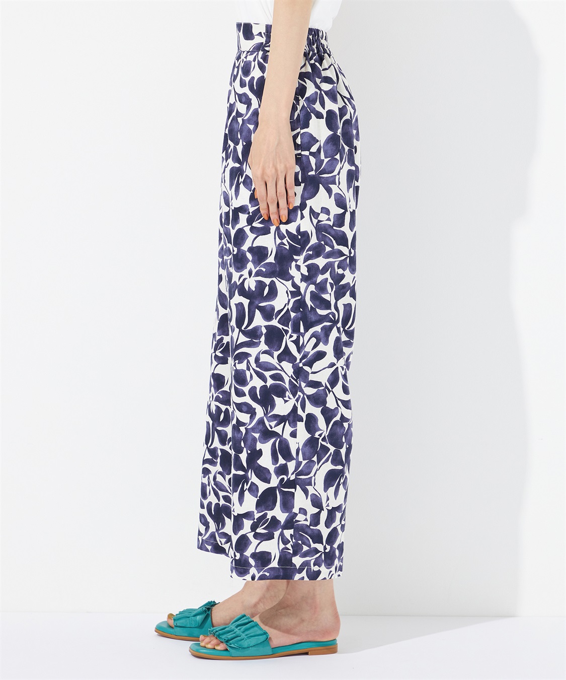 Petit Honfleur プリントワイドパンツ_sub_3