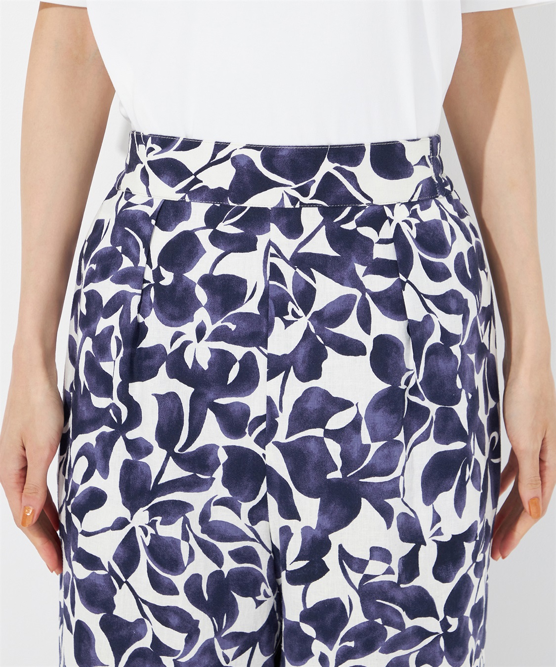 Petit Honfleur プリントワイドパンツ_sub_5