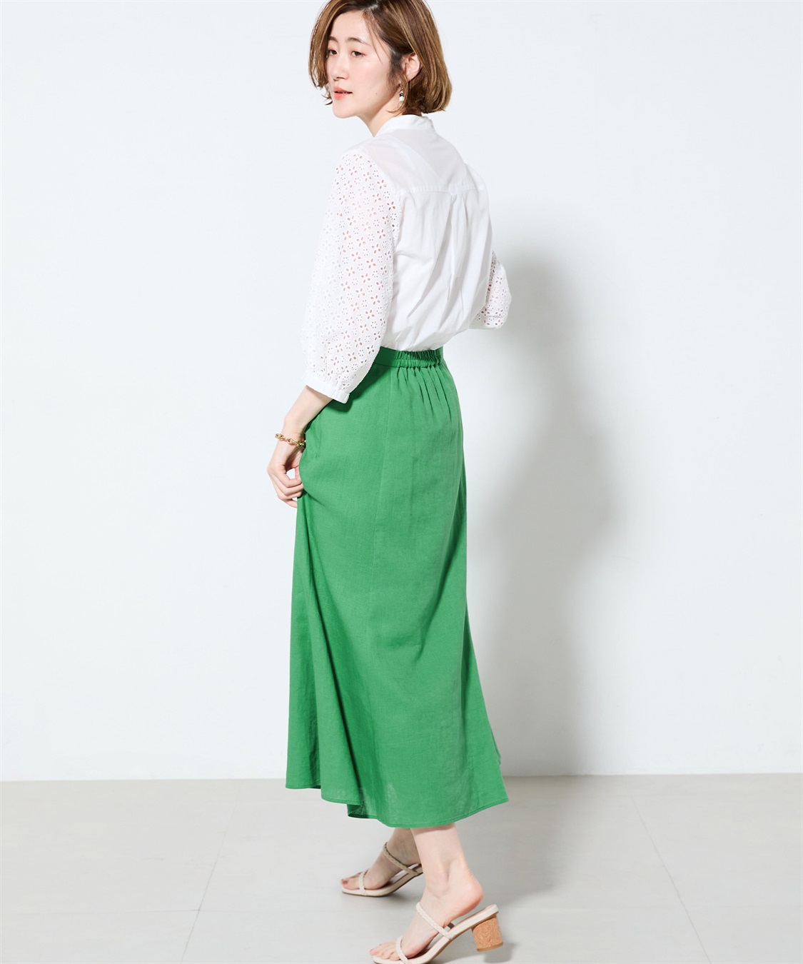 Petit Honfleur プリントスカート_sub_12