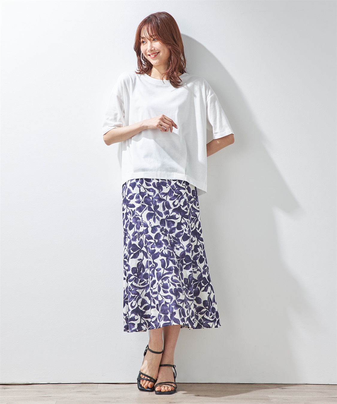 Petit Honfleur プリントスカート_sub_15