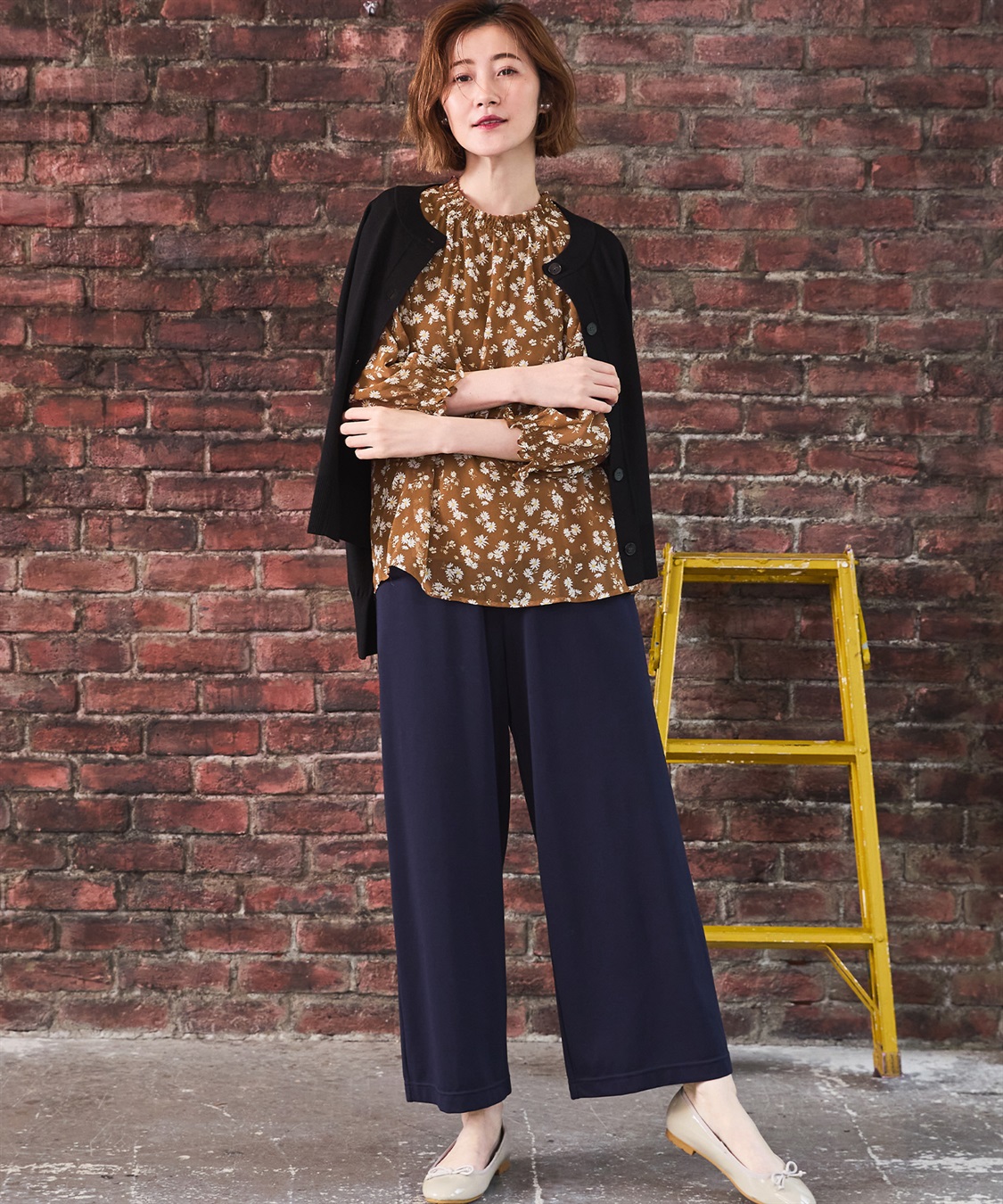 Petit Honfleur 【冷感】ドロストパンツ_sub_2