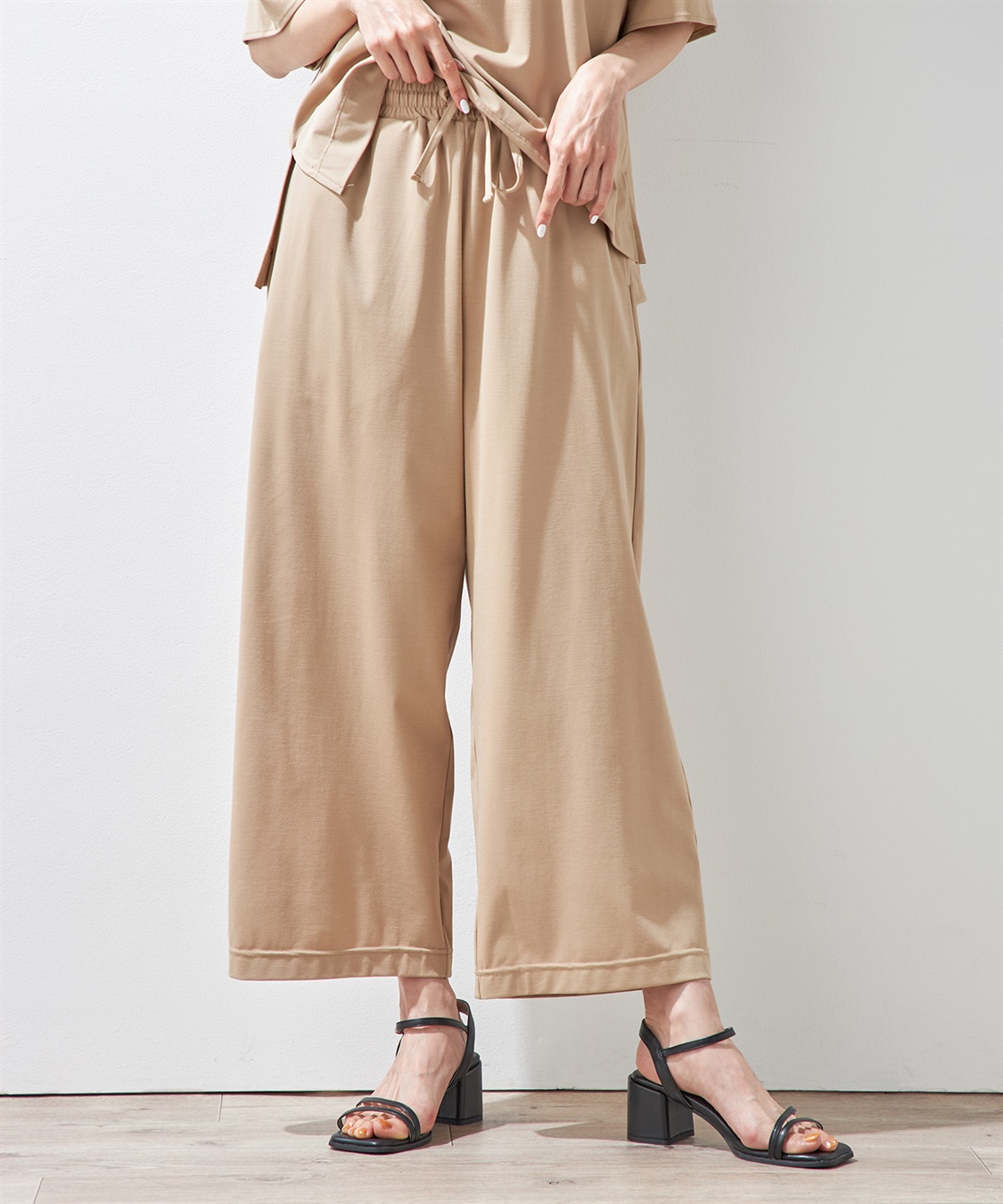 Petit Honfleur 【冷感】ドロストパンツ_sub_6