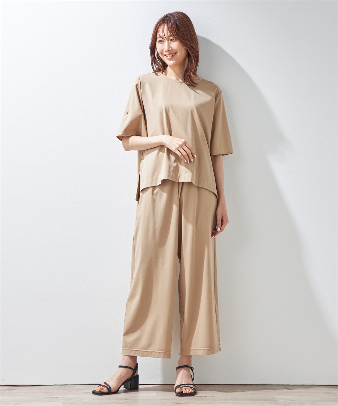 Petit Honfleur 【冷感】ドロストパンツ_sub_13