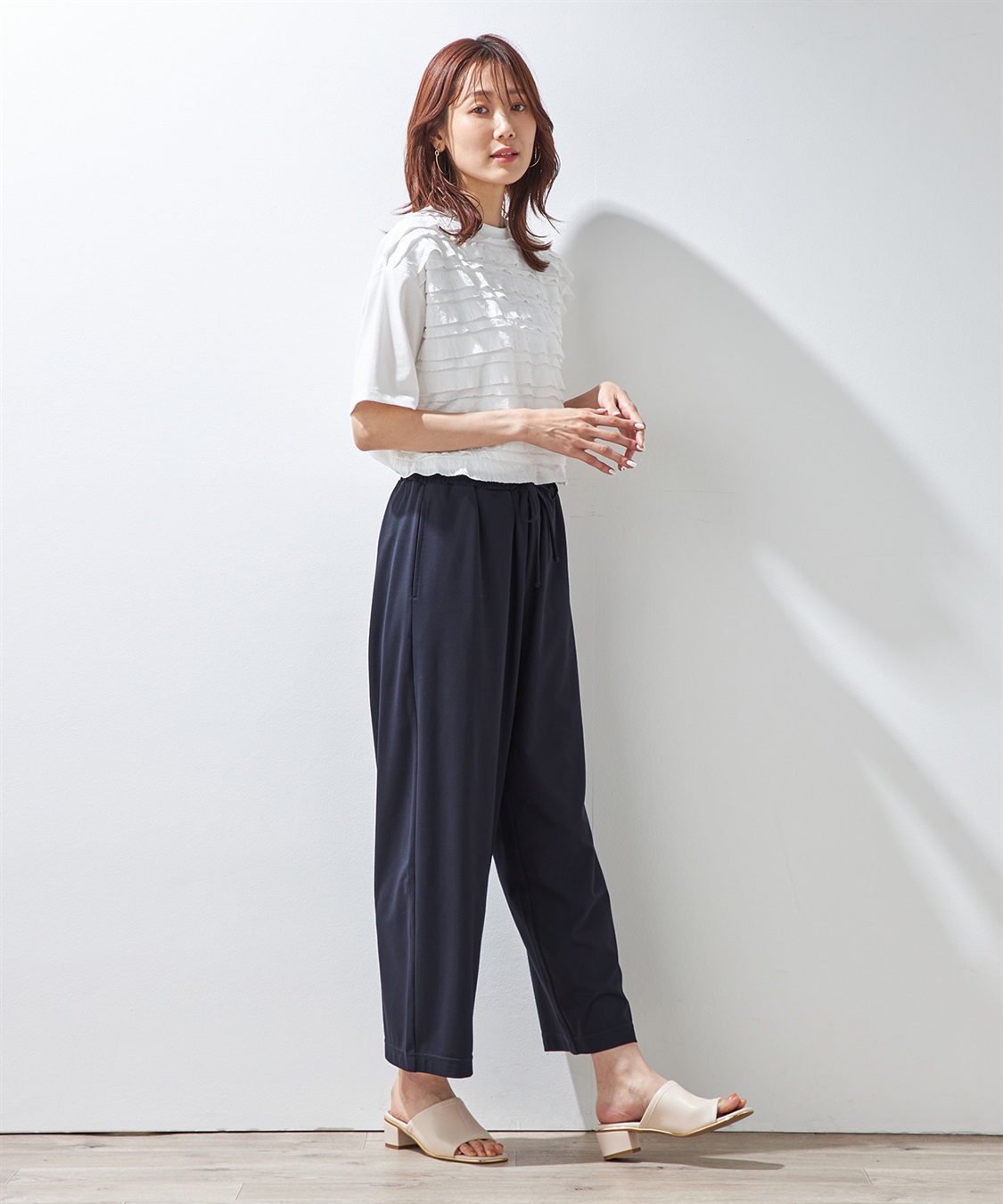 Petit Honfleur 【冷感】ドロストパンツ_sub_15