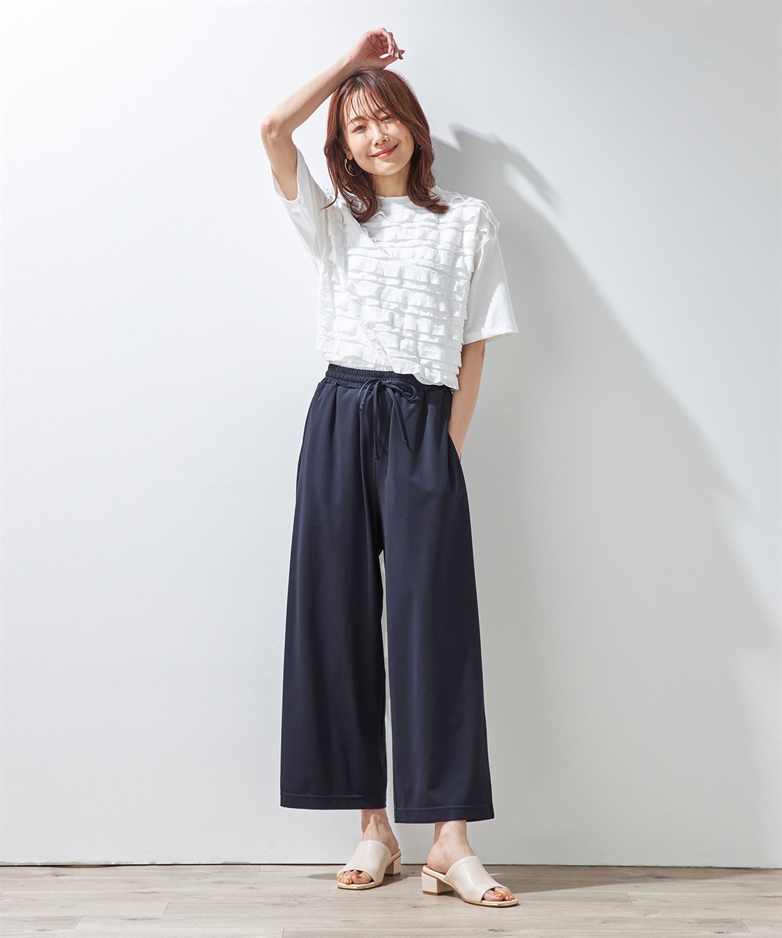 Petit Honfleur 【冷感】ドロストパンツ_sub_16