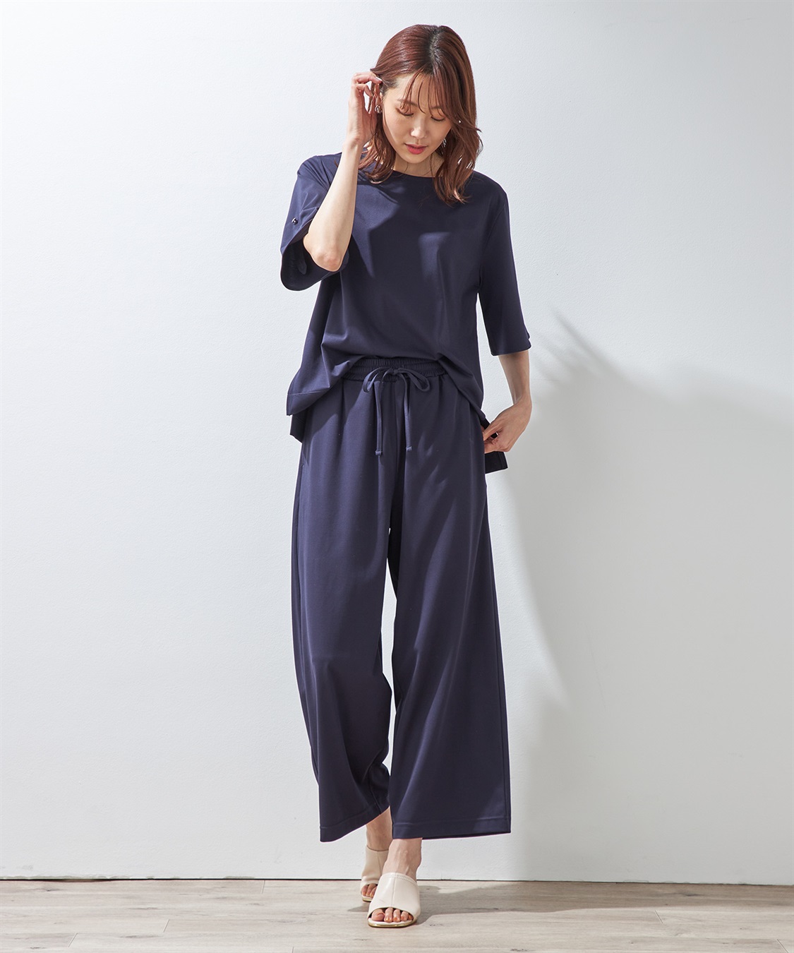 Petit Honfleur 【冷感】ドロストパンツ_sub_17