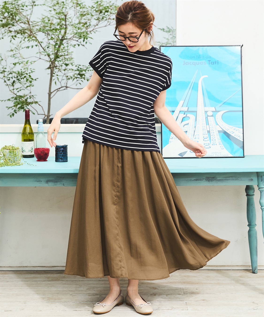 Petit Honfleur シアースカート_sub_20