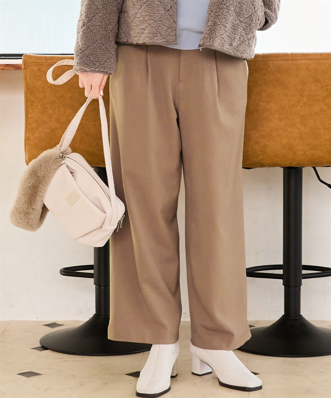 Petit Honfleur 裏起毛パンツ_sub_3