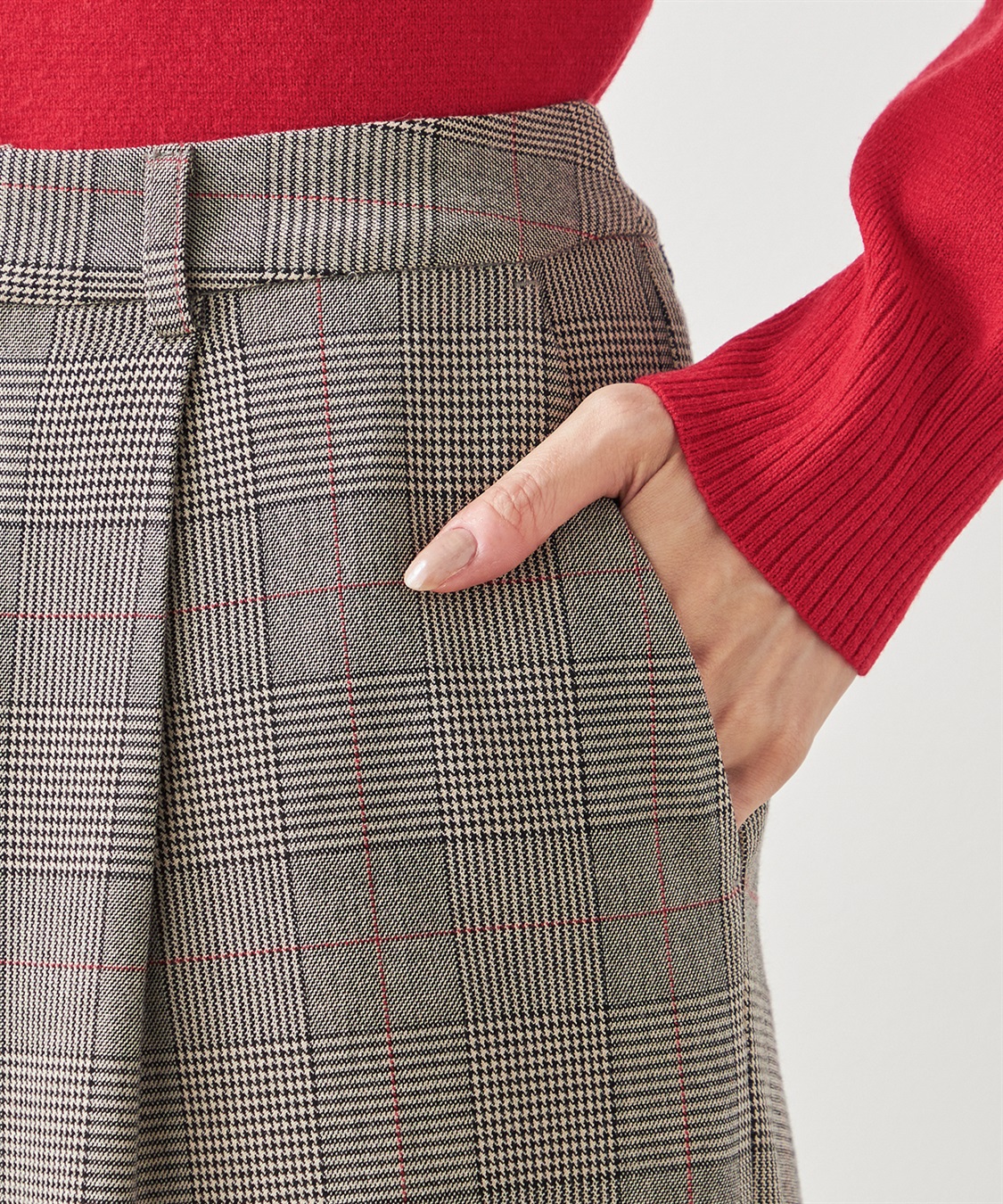 Petit Honfleur 裏起毛パンツ_sub_8