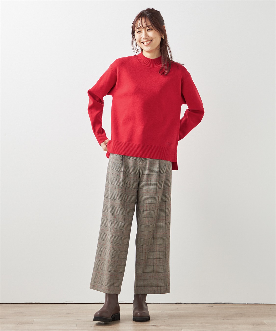 Petit Honfleur 裏起毛パンツ_sub_16