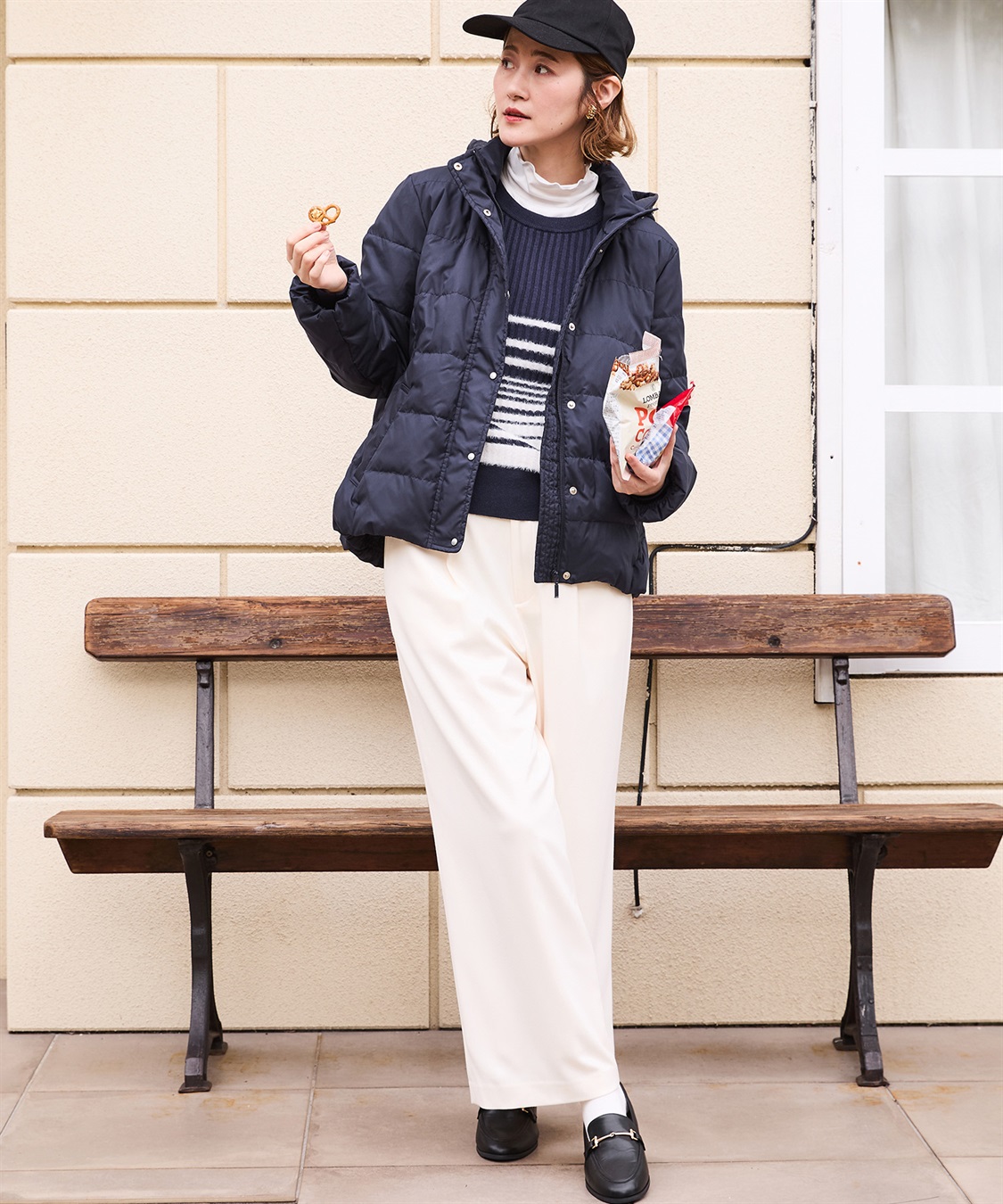 Petit Honfleur 裏起毛パンツ_sub_20