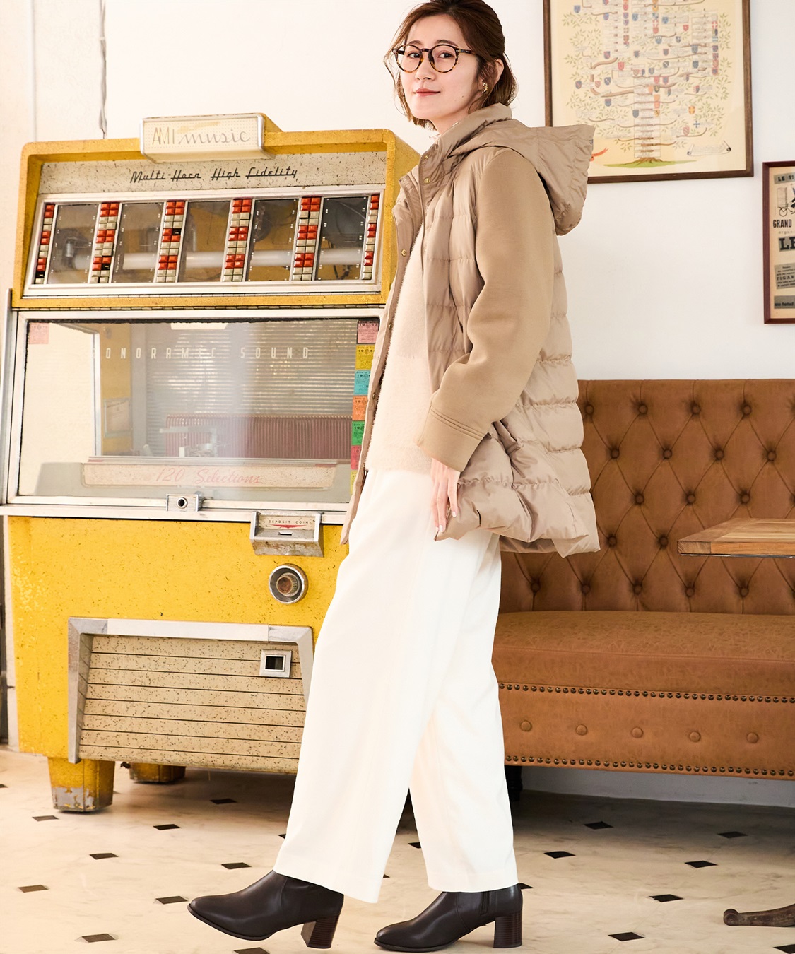 Petit Honfleur 裏起毛パンツ_sub_22