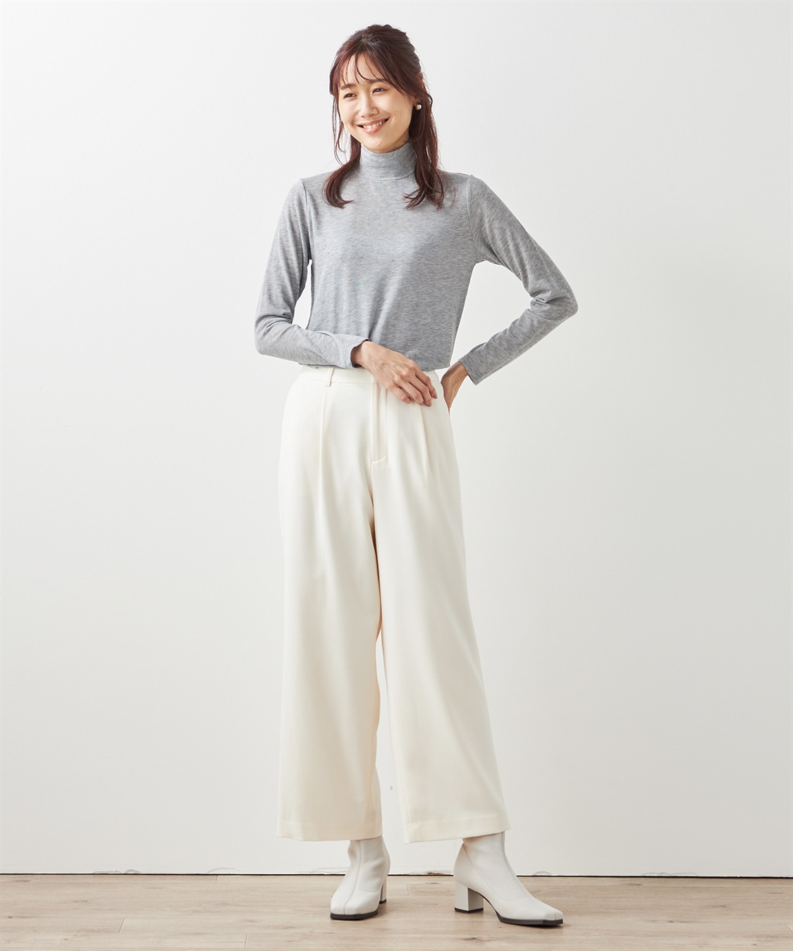 Petit Honfleur 裏起毛パンツ_sub_24