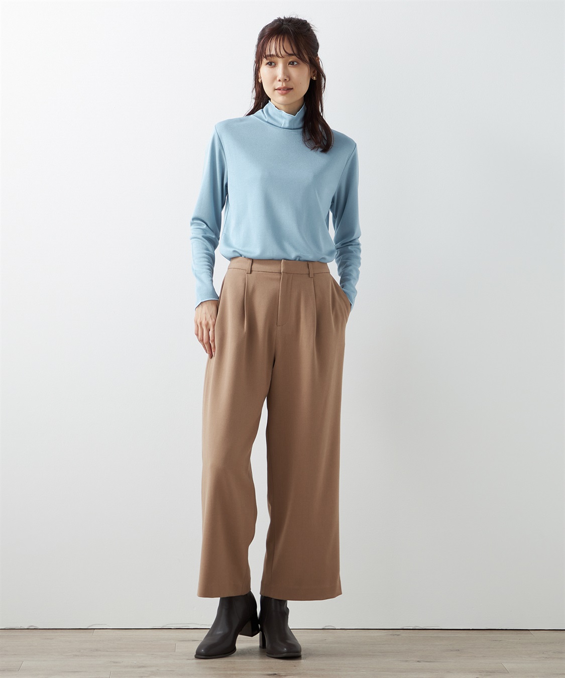 Petit Honfleur 裏起毛パンツ_sub_28