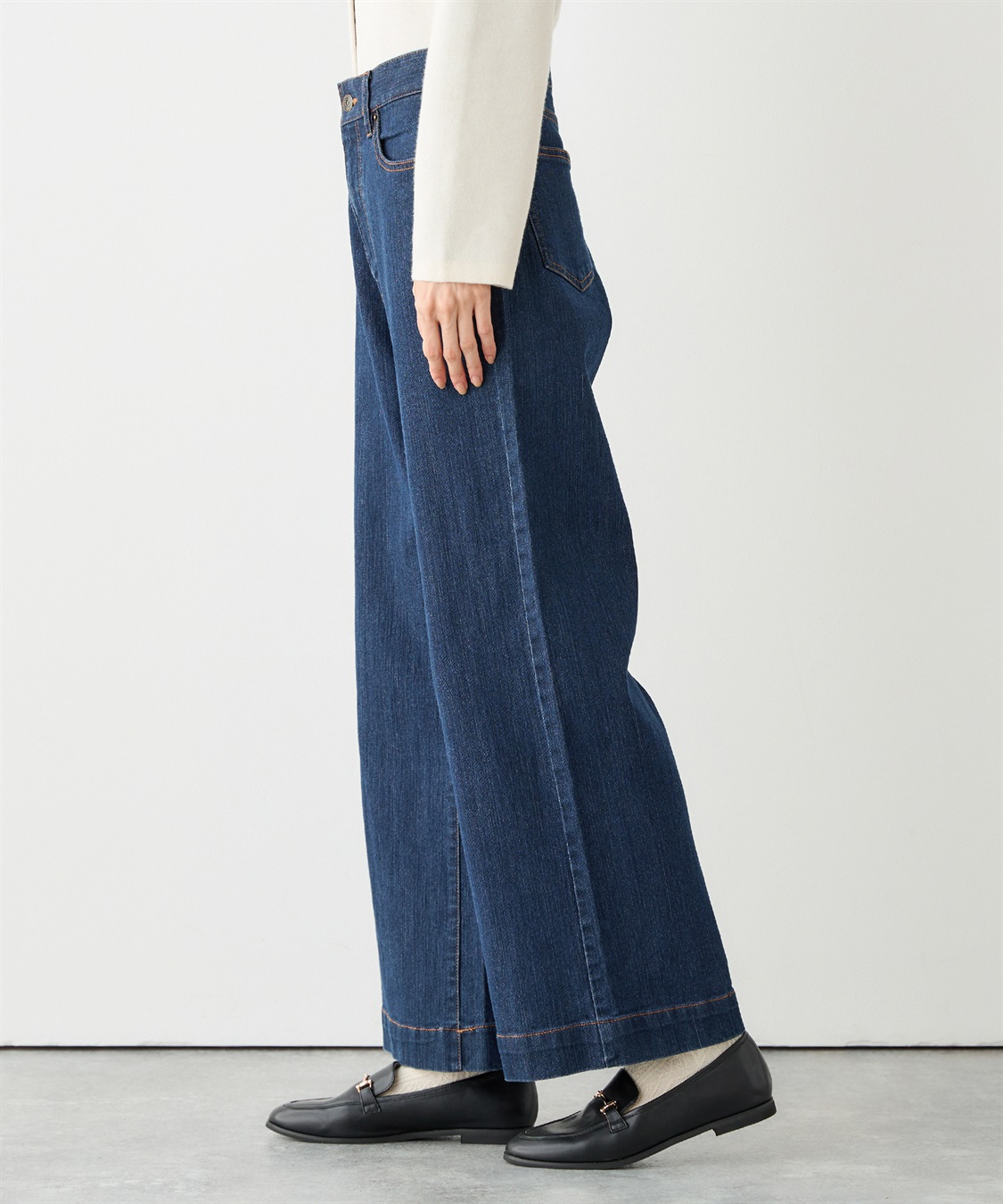 Petit Honfleur バギーデニムパンツ_sub_1