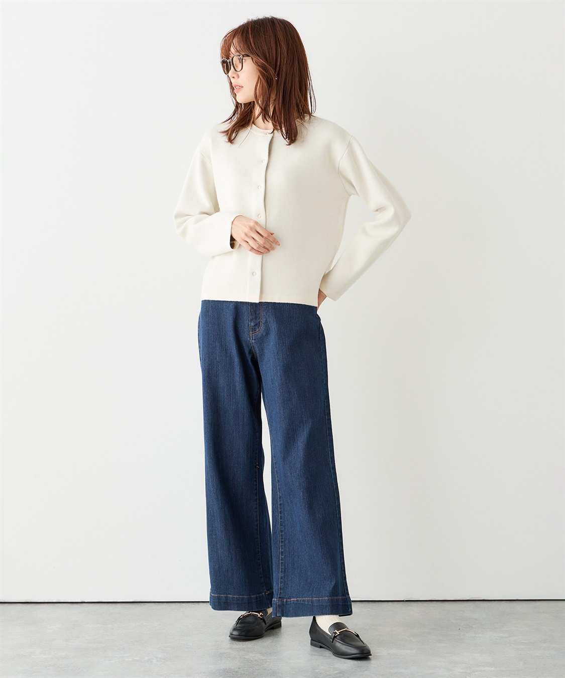 Petit Honfleur バギーデニムパンツ_sub_11