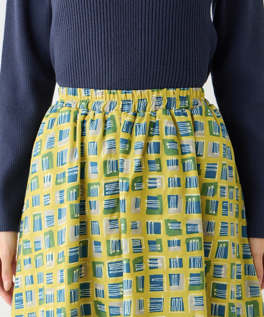 Petit Honfleur プリントスカート_sub_3