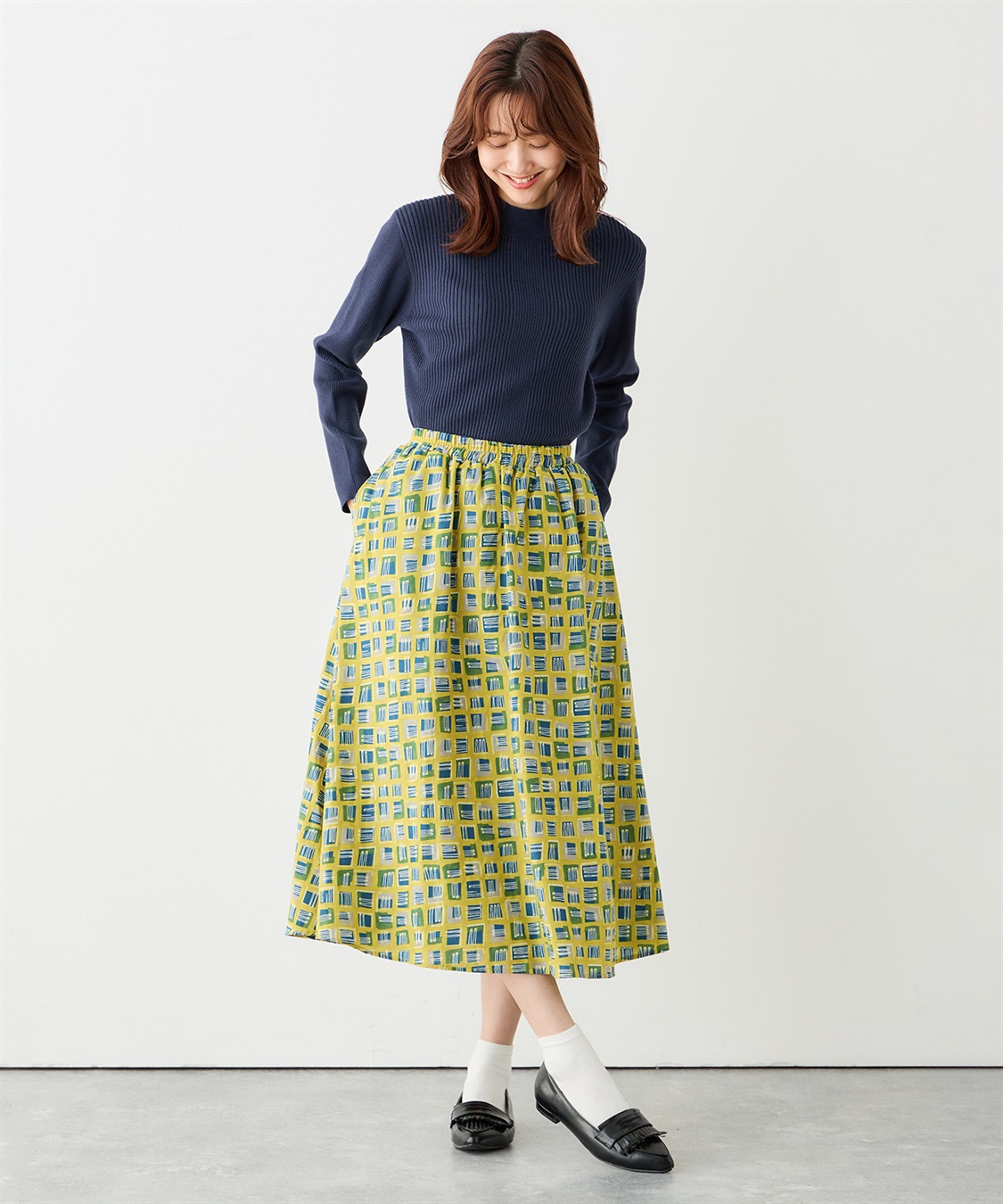 Petit Honfleur プリントスカート_sub_8