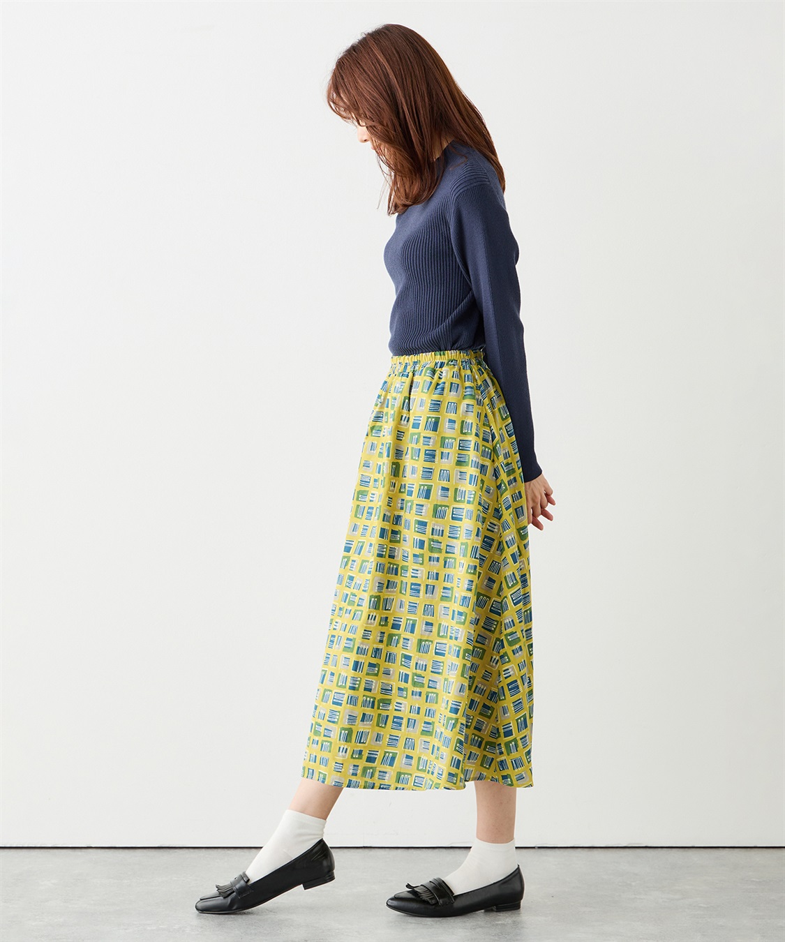 Petit Honfleur プリントスカート_sub_9