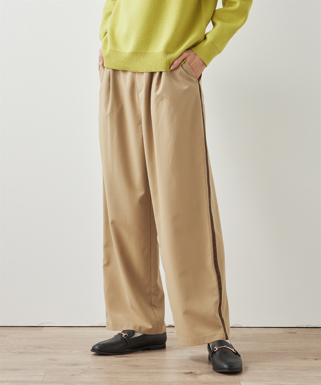 Petit Honfleur サイドラインパンツ_sub_2