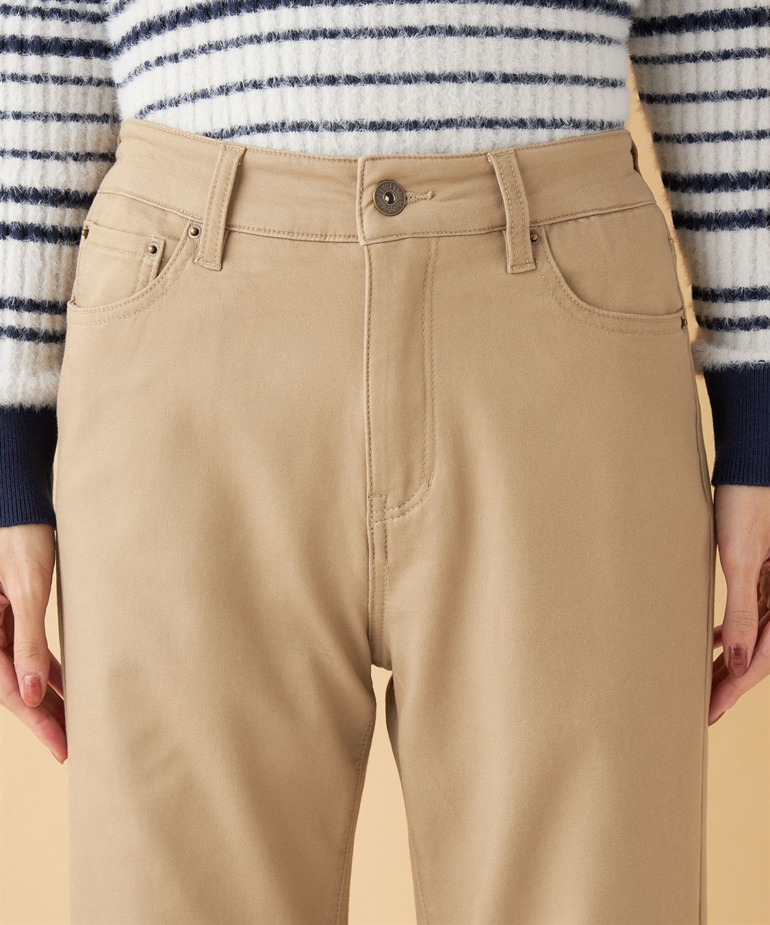 Petit Honfleur 裏起毛カラーパンツ_sub_4