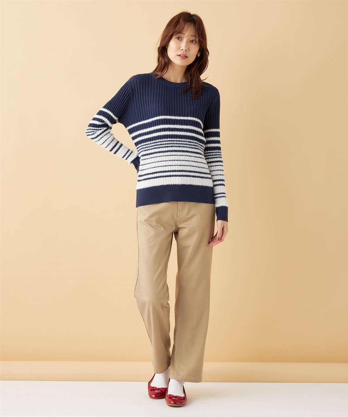 Petit Honfleur 裏起毛カラーパンツ_sub_12