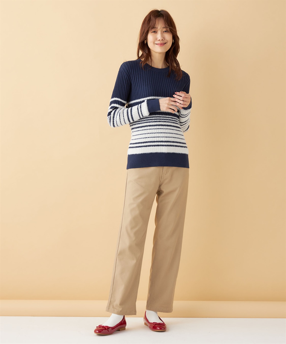 Petit Honfleur 裏起毛カラーパンツ_sub_14