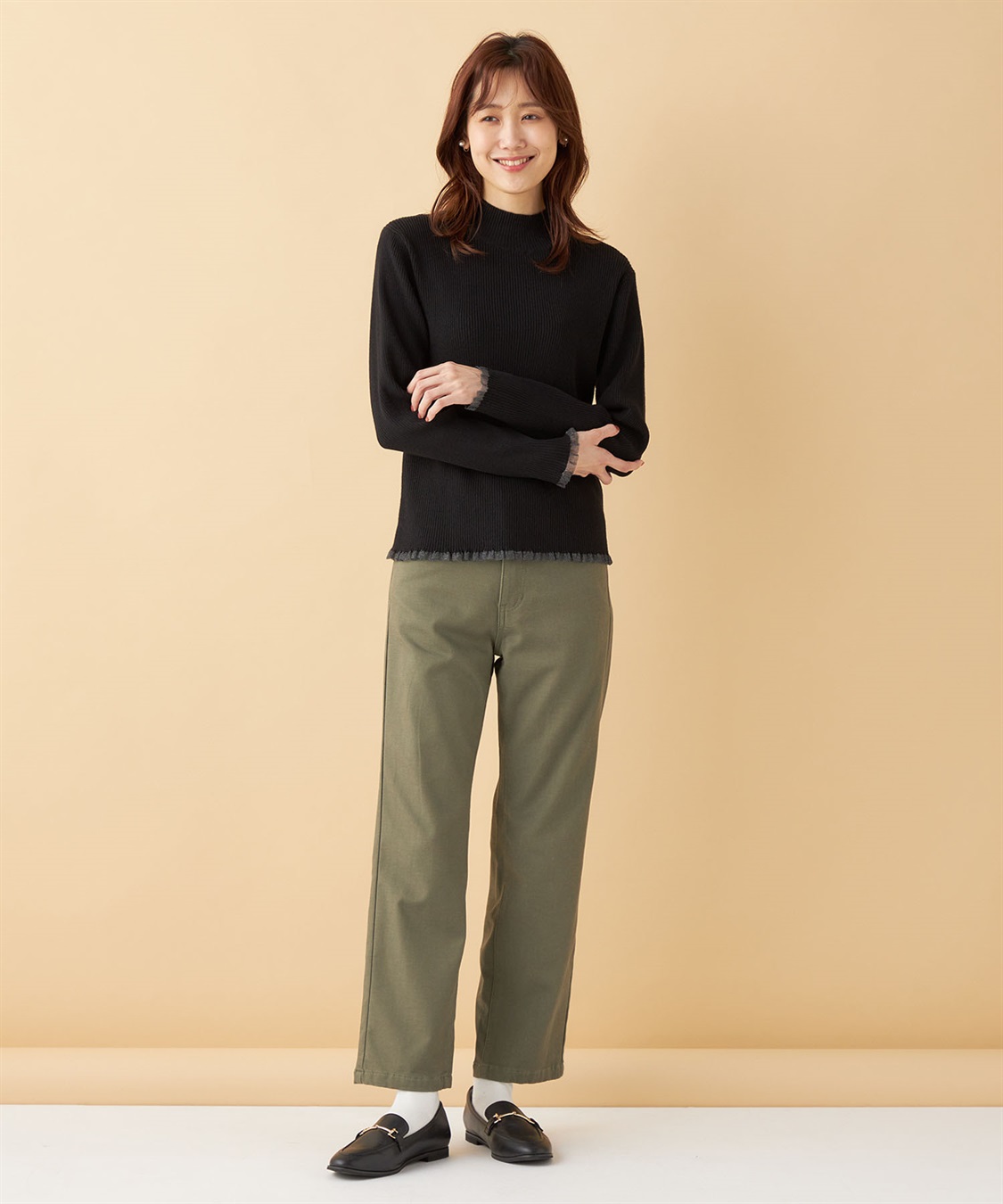 Petit Honfleur 裏起毛カラーパンツ_sub_20