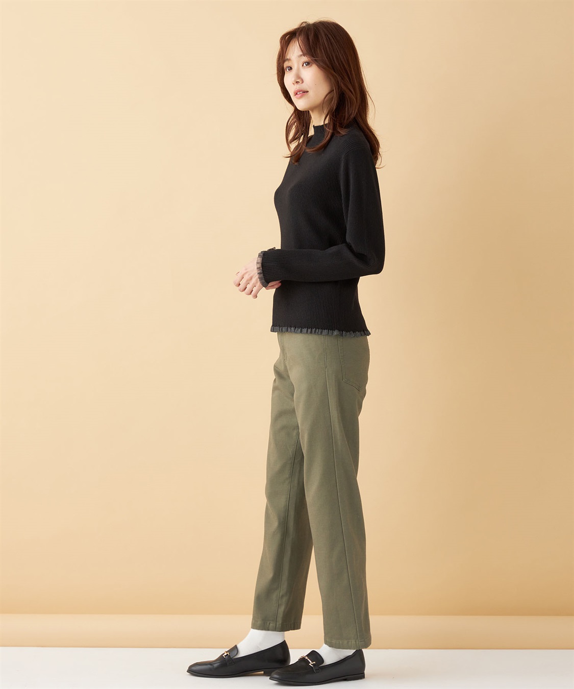 Petit Honfleur 裏起毛カラーパンツ_sub_22