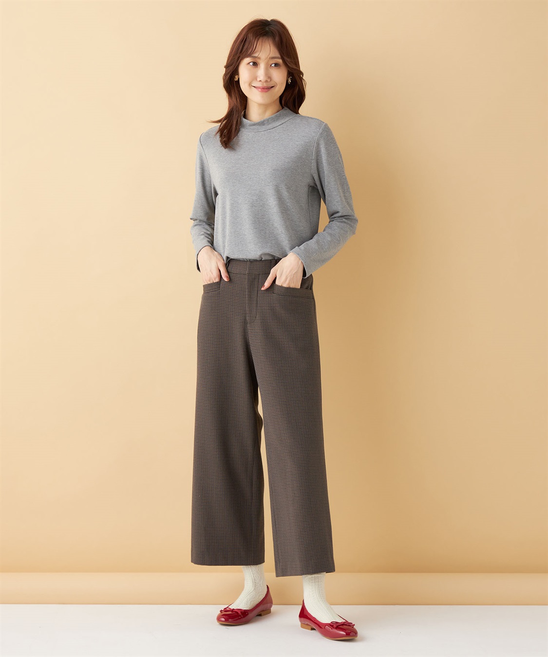 Petit Honfleur 裏起毛パンツ_sub_12