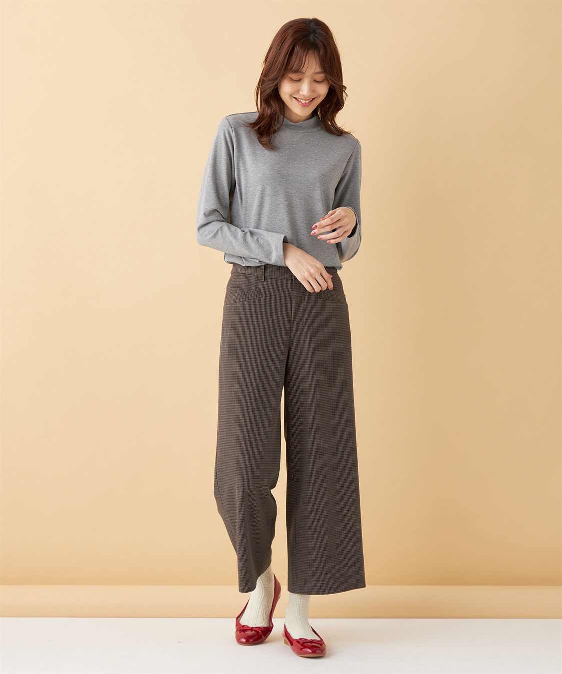 Petit Honfleur 裏起毛パンツ_sub_13