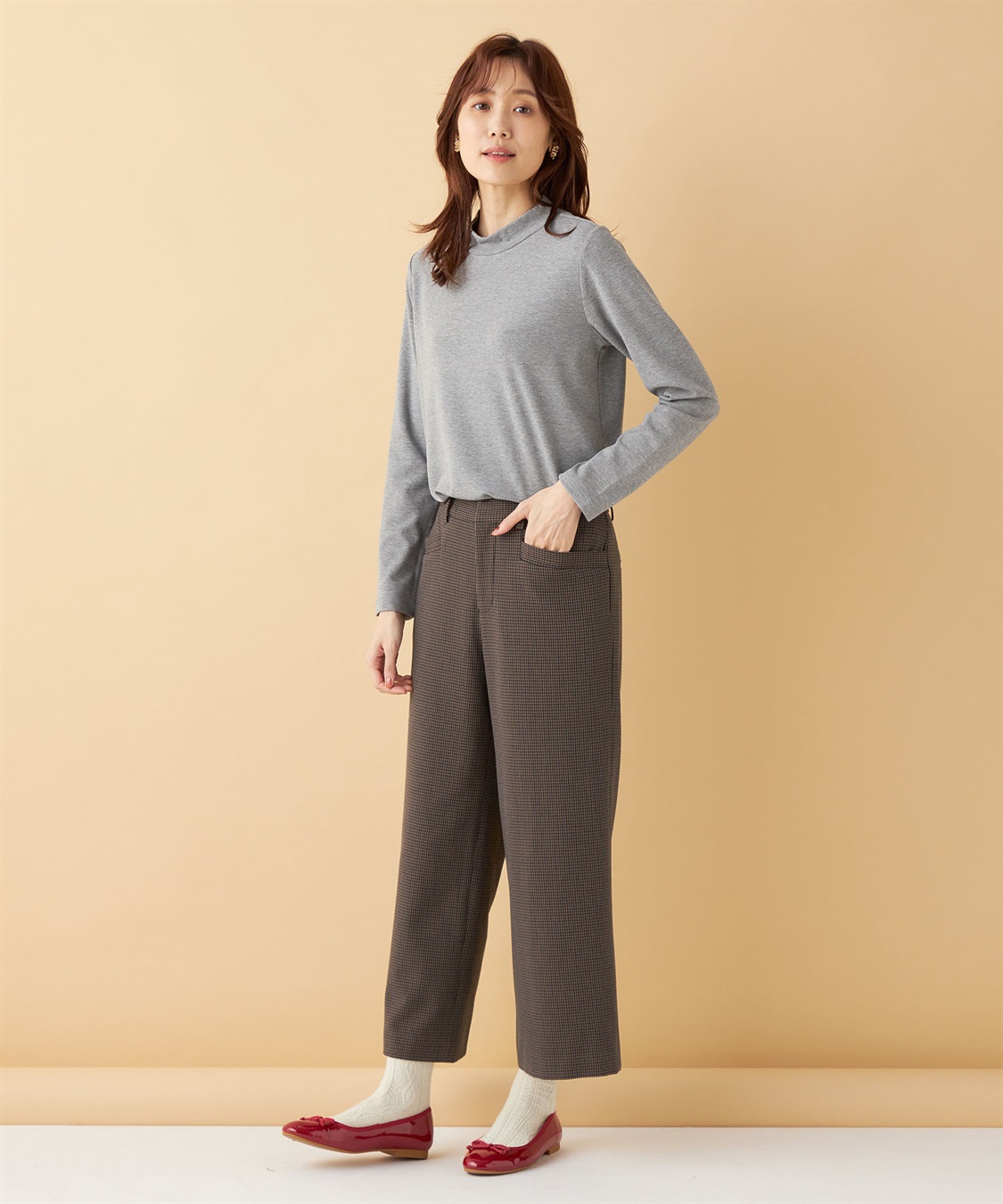 Petit Honfleur 裏起毛パンツ_sub_14