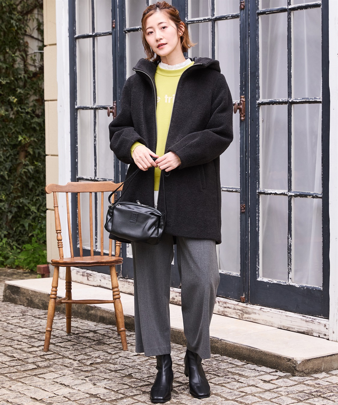 Petit Honfleur 裏起毛パンツ_sub_15