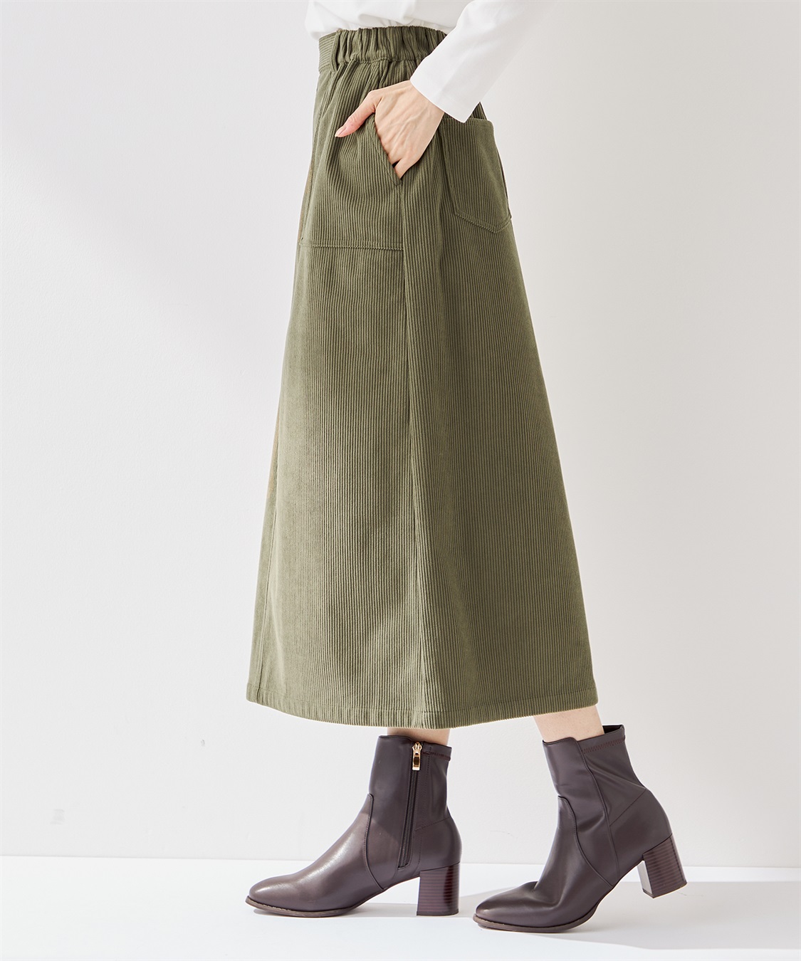 Petit Honfleur コーデュロイスカート_sub_5