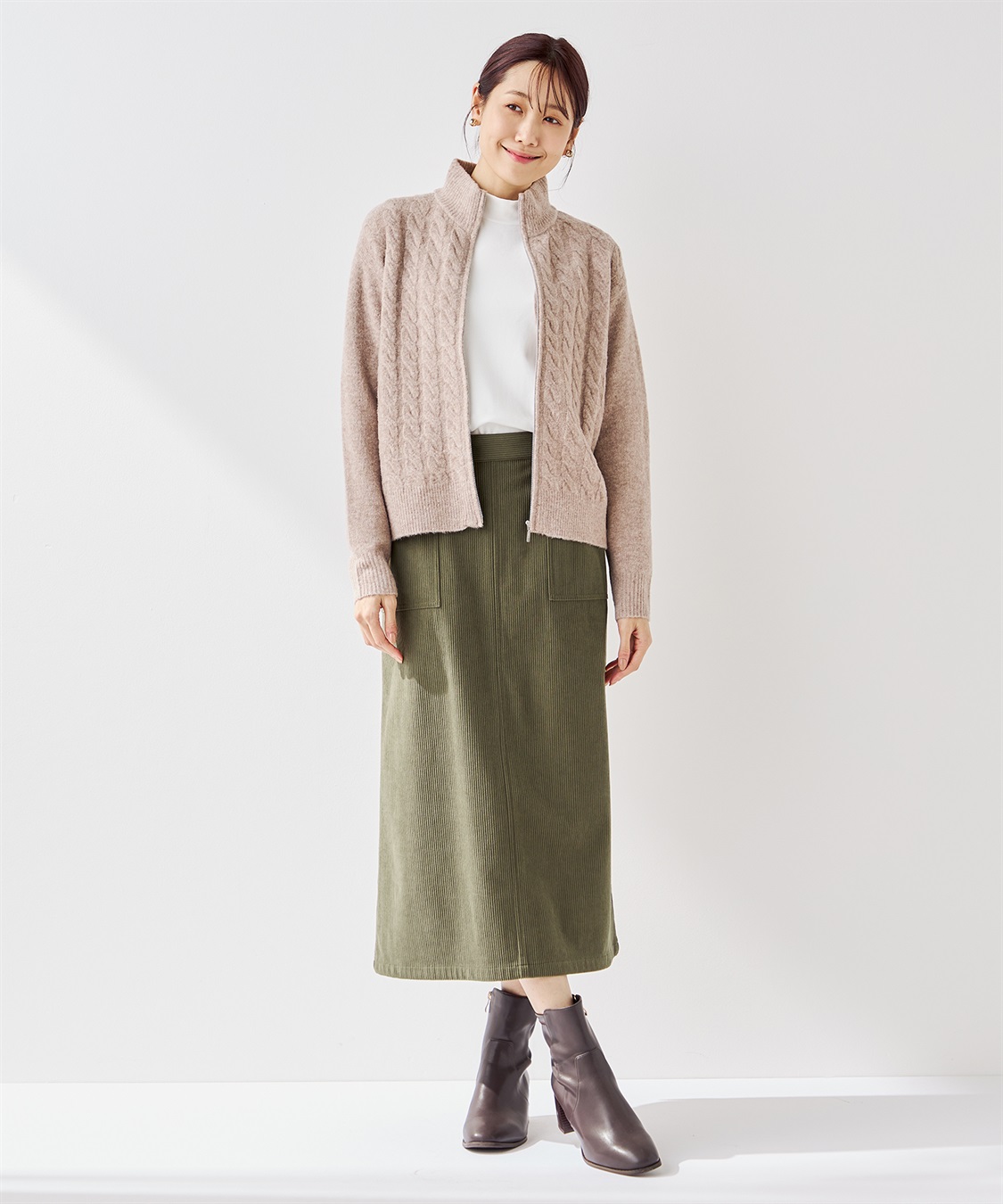 Petit Honfleur コーデュロイスカート_sub_18