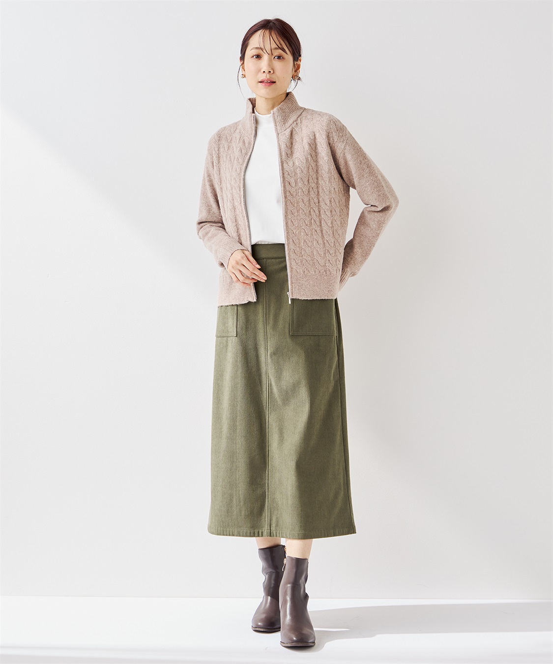 Petit Honfleur コーデュロイスカート_sub_19