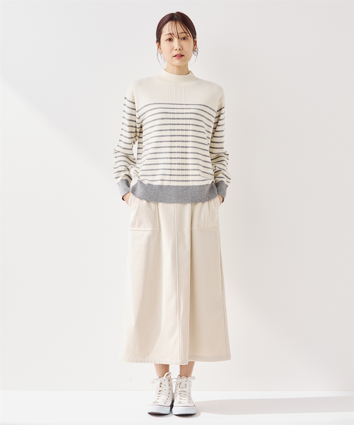 Petit Honfleur コーデュロイスカート_sub_23