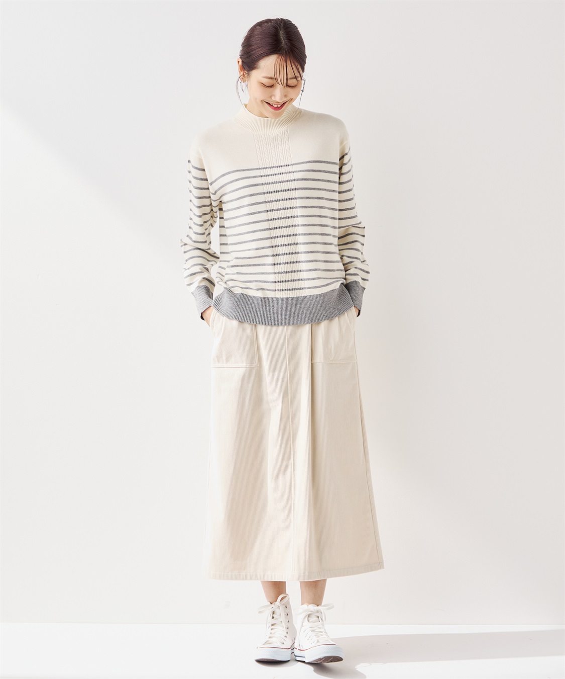 Petit Honfleur コーデュロイスカート_sub_24