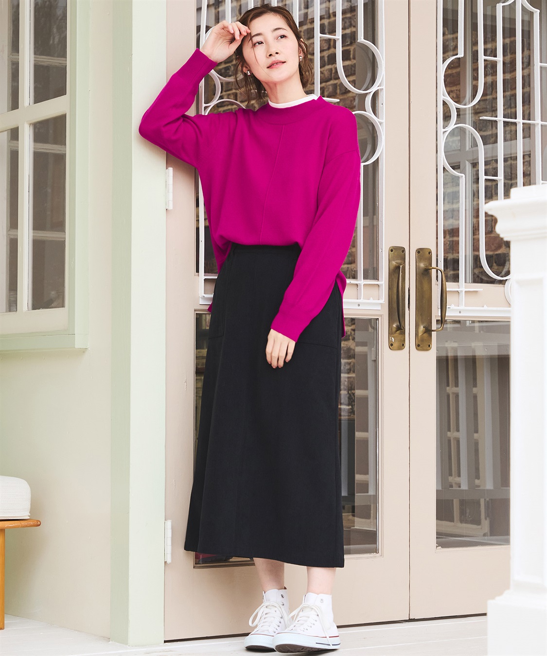 Petit Honfleur コーデュロイスカート_sub_26