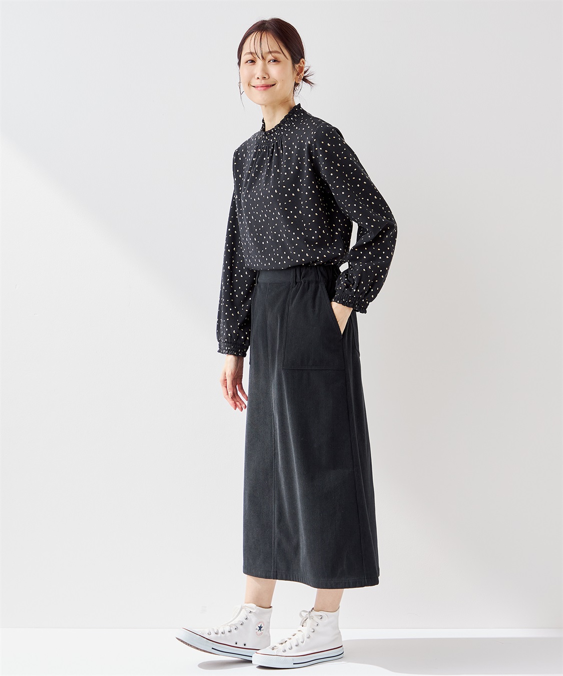 Petit Honfleur コーデュロイスカート_sub_29