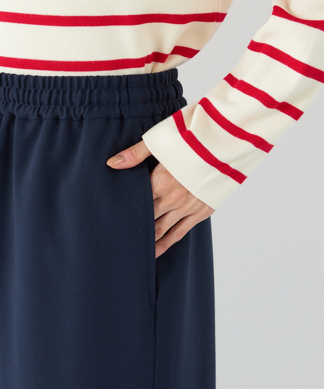 Petit Honfleur リラックスワイドパンツ【ウエストゴム】_sub_5