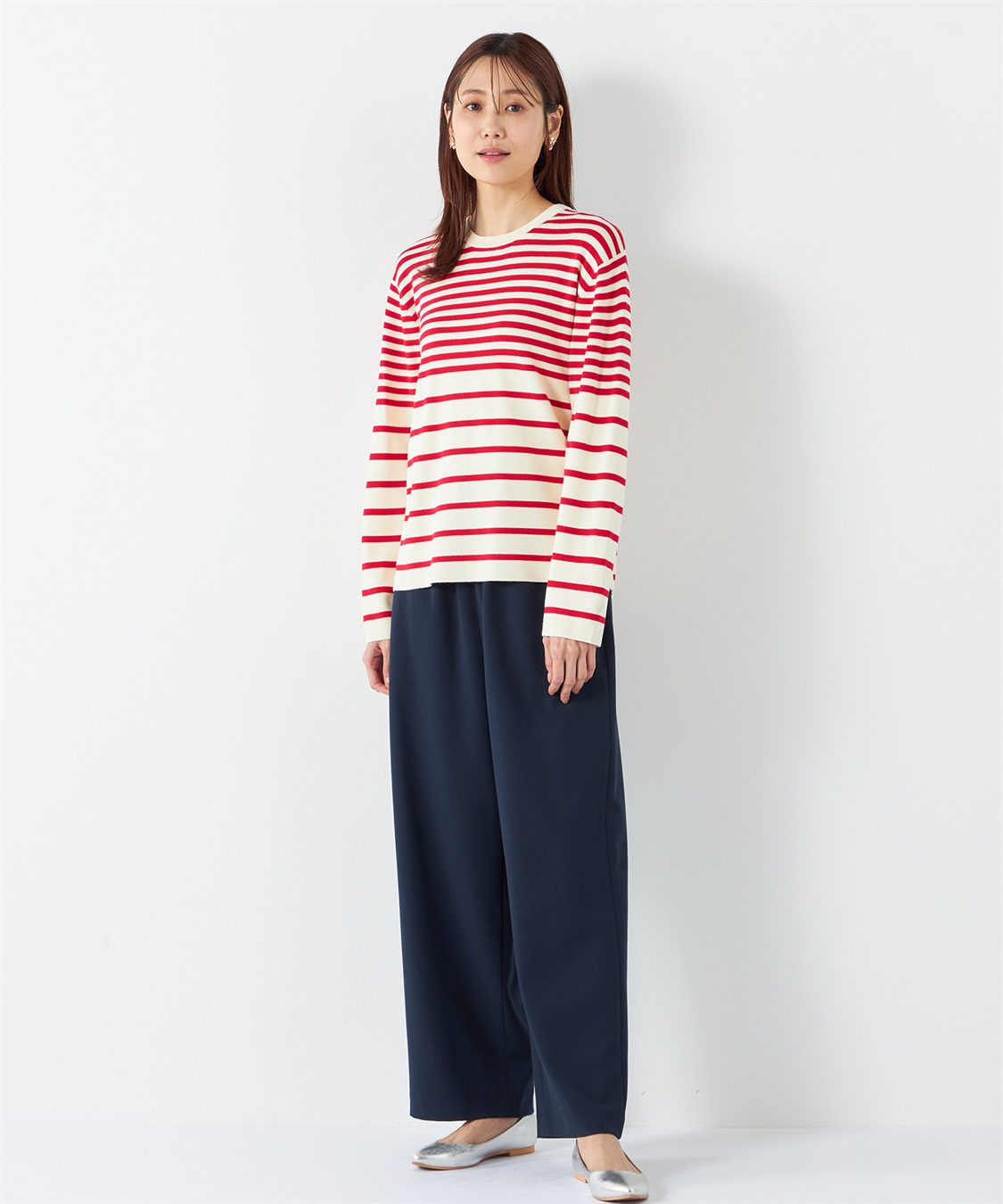 Petit Honfleur リラックスワイドパンツ【ウエストゴム】_sub_11