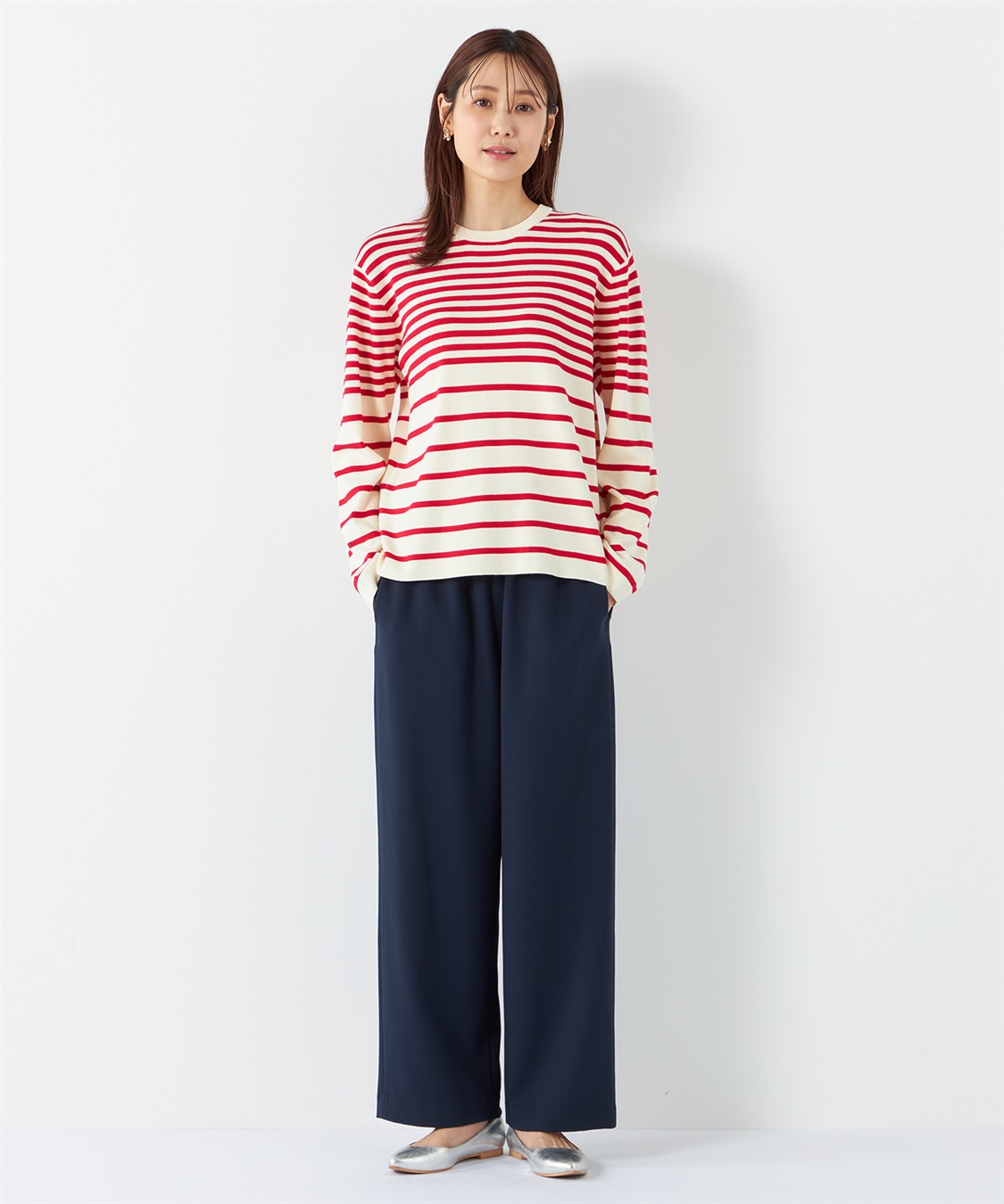 Petit Honfleur リラックスワイドパンツ【ウエストゴム】_sub_13