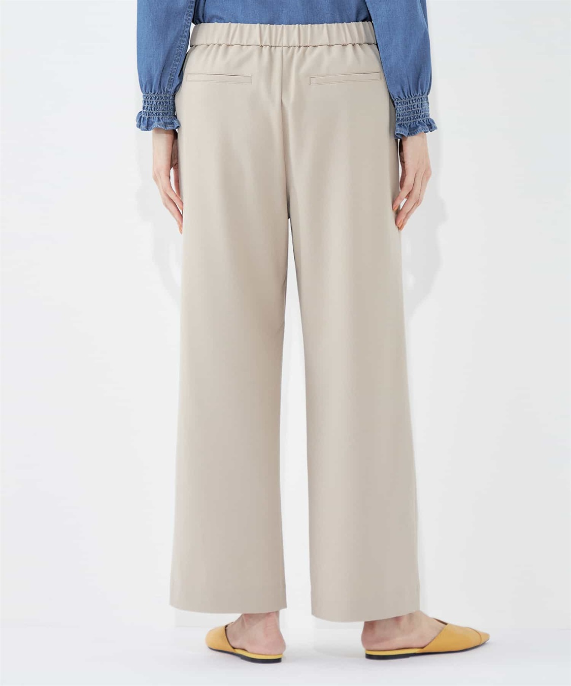 Petit Honfleur 【すご楽】ストレッチワイドパンツ_sub_4