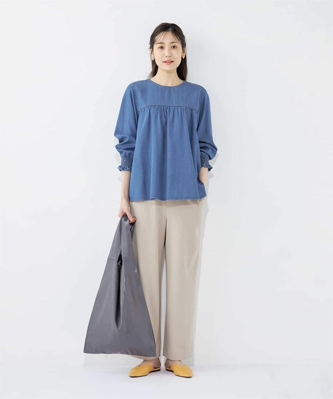 Petit Honfleur 【すご楽】ストレッチワイドパンツ_sub_15