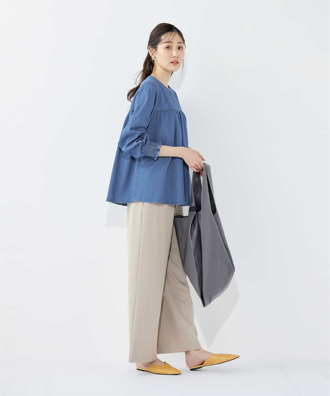 Petit Honfleur 【すご楽】ストレッチワイドパンツ_sub_16